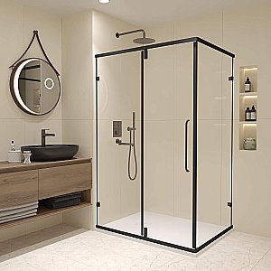 Душевой уголок RGW Classic CL-046B 350904628-14 120x80 стекло прозрачное/профиль черный купить в интернет-магазине Sanbest