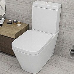 Унитаз напольный beWash Kraft BKBWR005635 белый глянцевый, безободковый, с бачком, с крышкой микролифт купить в интернет-магазине Sanbest