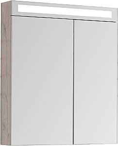 Шкаф зеркальный Dreja Max 70 дуб кантри купить в интернет-магазине сантехники Sanbest