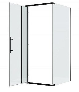 Душевой уголок Bravat BLACKLINE BS090.3113A 90х90 стекло прозрачное/профиль черный купить в интернет-магазине Sanbest