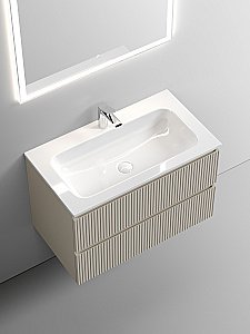 Тумба с раковиной Sancos SNOB T SNT80CE 80 Beige Soft для ванной в интернет-магазине Sanbest