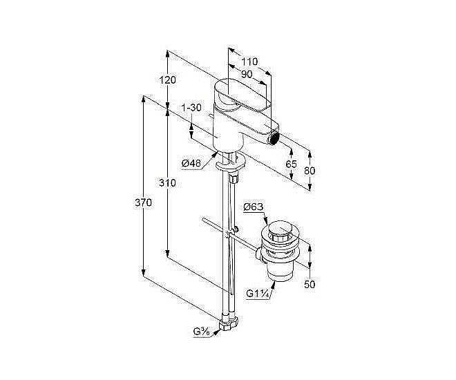 Смеситель для биде Kludi Pure&Solid 342160575 купить в интернет-магазине сантехники Sanbest