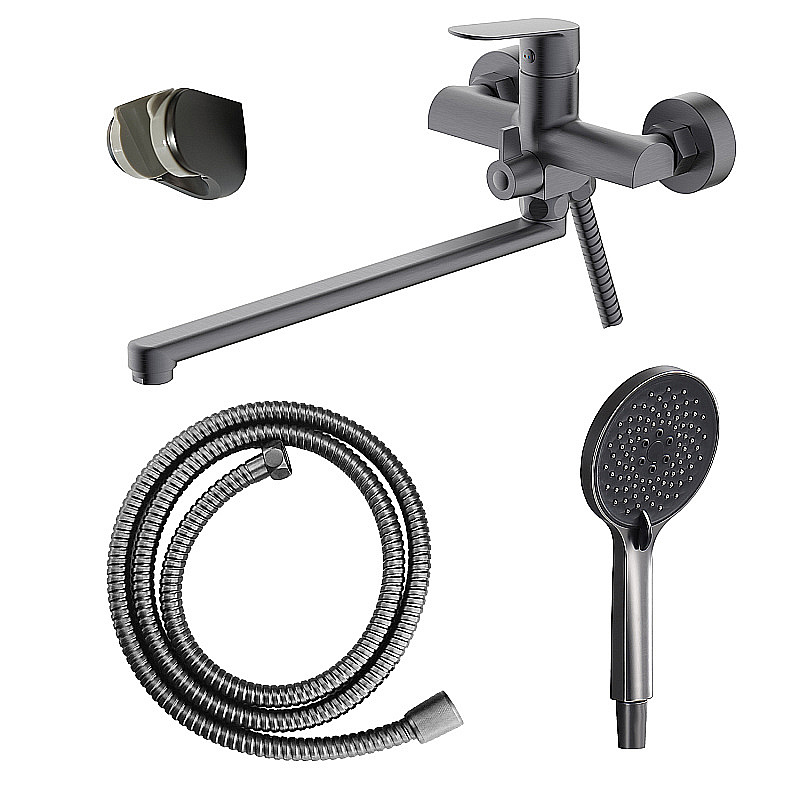 Смеситель для ванны Azario Alanti AZ-K1732GR графит купить в интернет-магазине сантехники Sanbest