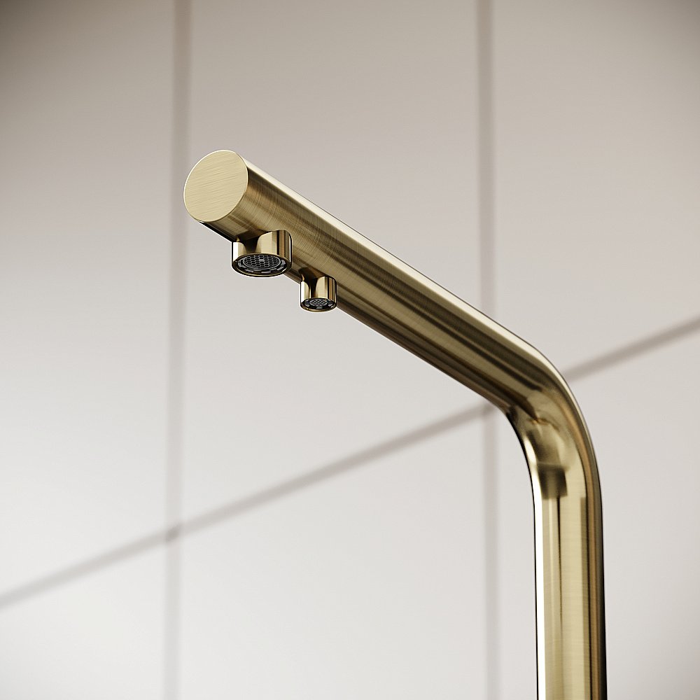 Смеситель для кухни Sancos Foster SC4014BG брашированное золото купить в интернет-магазине сантехники Sanbest