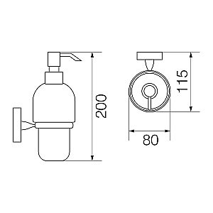 Диспенсер для жидкого мыла Veragio Bonjour VR.BNR-7870.CR купить в интернет-магазине сантехники Sanbest
