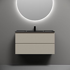 Тумба с раковиной Sancos Snob R SNR90CE/CN7002MB Beige Soft для ванной в интернет-магазине Sanbest