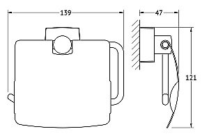 Держатель для туалетной бумаги FBS Esperado ESP 055 купить в интернет-магазине сантехники Sanbest