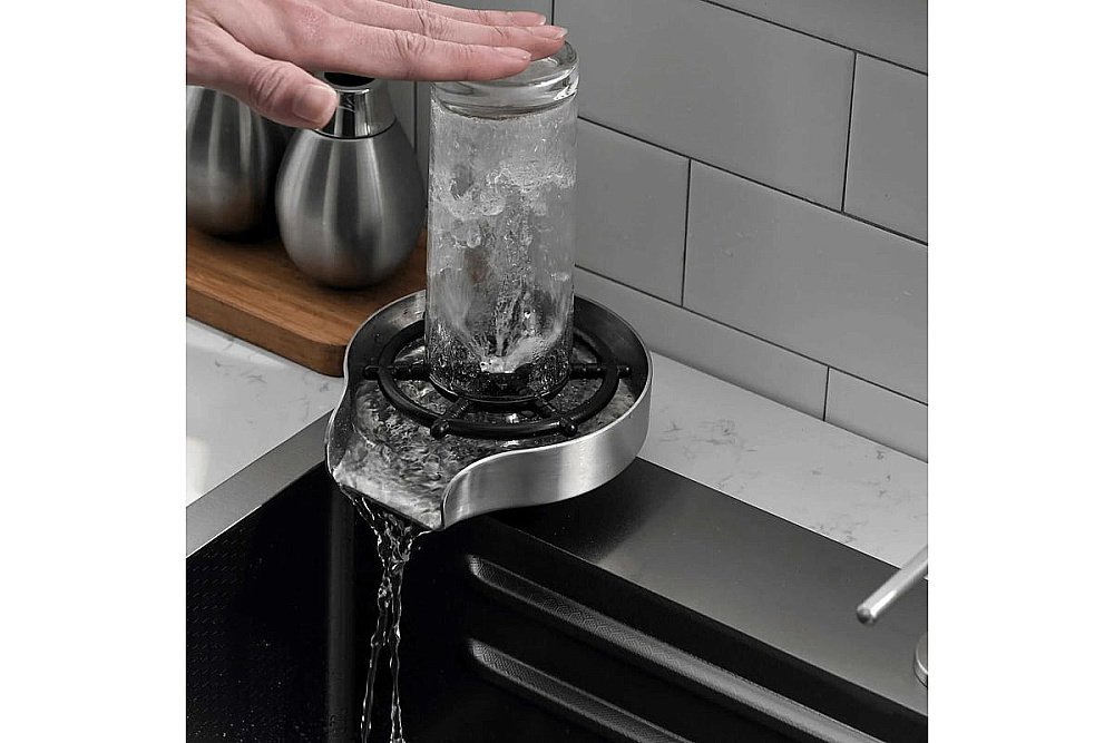 Мойка кухонная Esbano Geyserus-2 ESMKGEYS2 оружейная сталь купить в интернет-магазине сантехники Sanbest