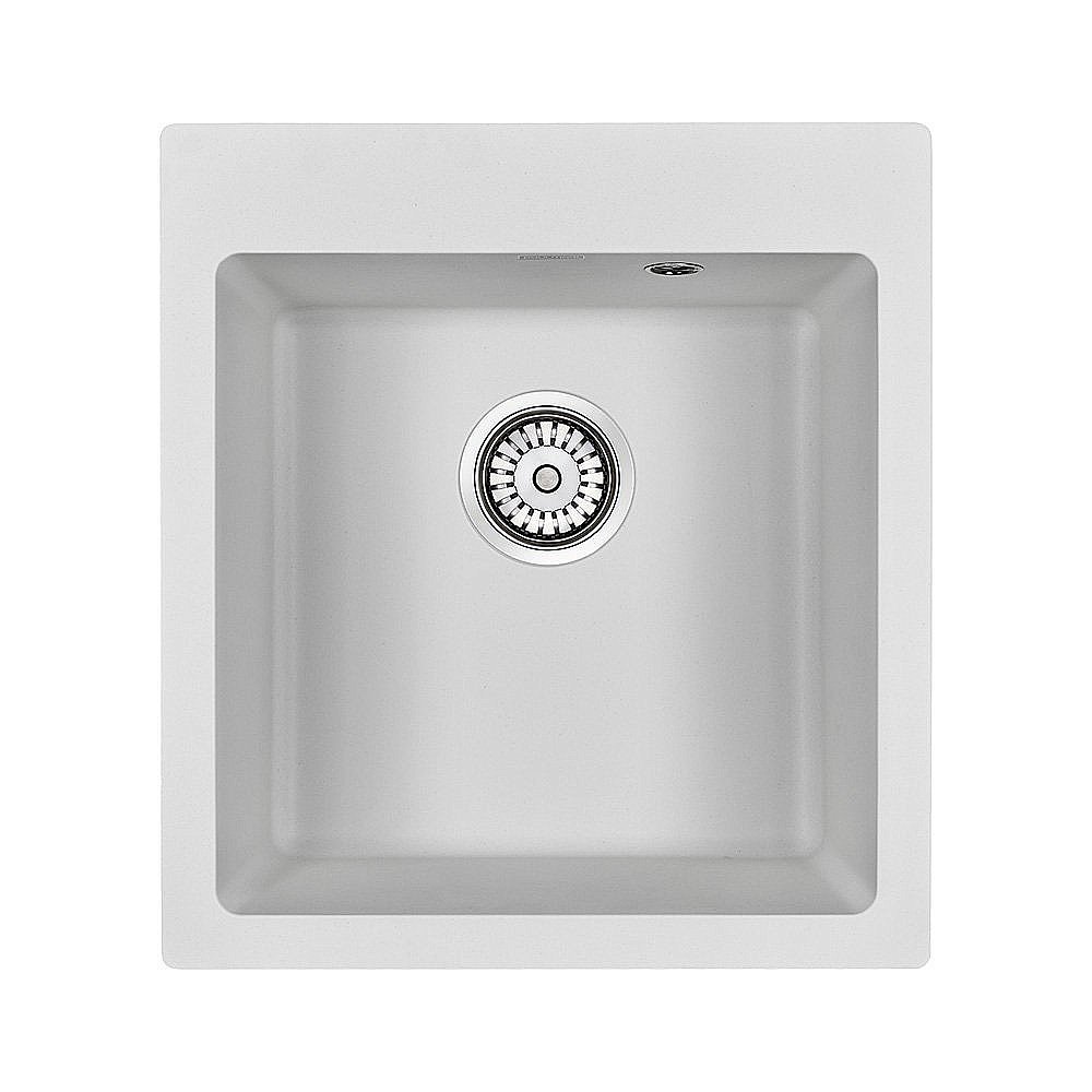 Мойка кухонная Paulmark Zemar PM104651-WH Белая купить в интернет-магазине сантехники Sanbest