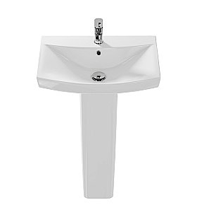 Раковина на пьедестале Cersanit CARINA 60 белая купить в интернет-магазине Sanbest