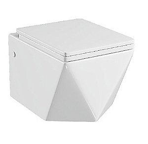 Унитаз подвесной Grossman Cristal GR-4481 безободковый, с крышкой микролифт купить в интернет-магазине Sanbest