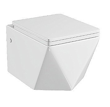 Унитаз подвесной Grossman Cristal GR-4481 безободковый, с крышкой микролифт купить в интернет-магазине Sanbest