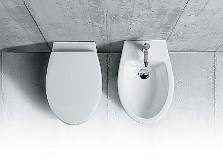 Унитаз подвесной SIMAS Lft Spazio LFT18 безободковый, белый купить в интернет-магазине Sanbest