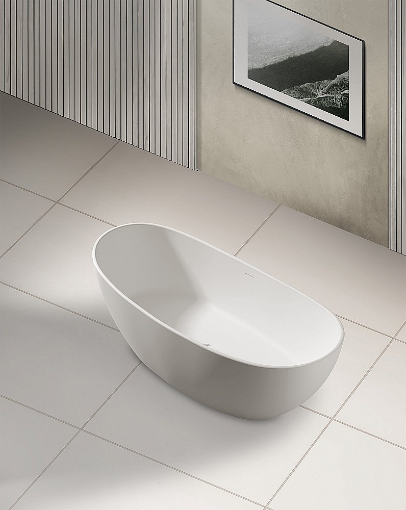 Ванна Abber Stein 163x85 AS9615-1.6 белая матовая купить в интернет-магазине Sanbest