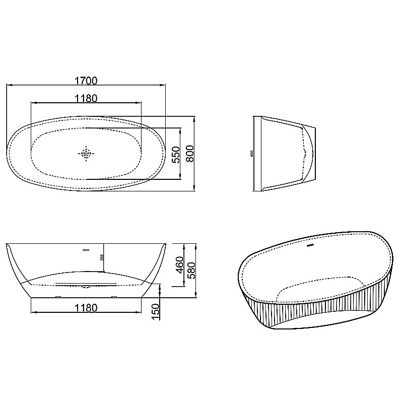 Инсталляция для унитаза Azario AZ-8010-1000 купить в интернет-магазине сантехники Sanbest