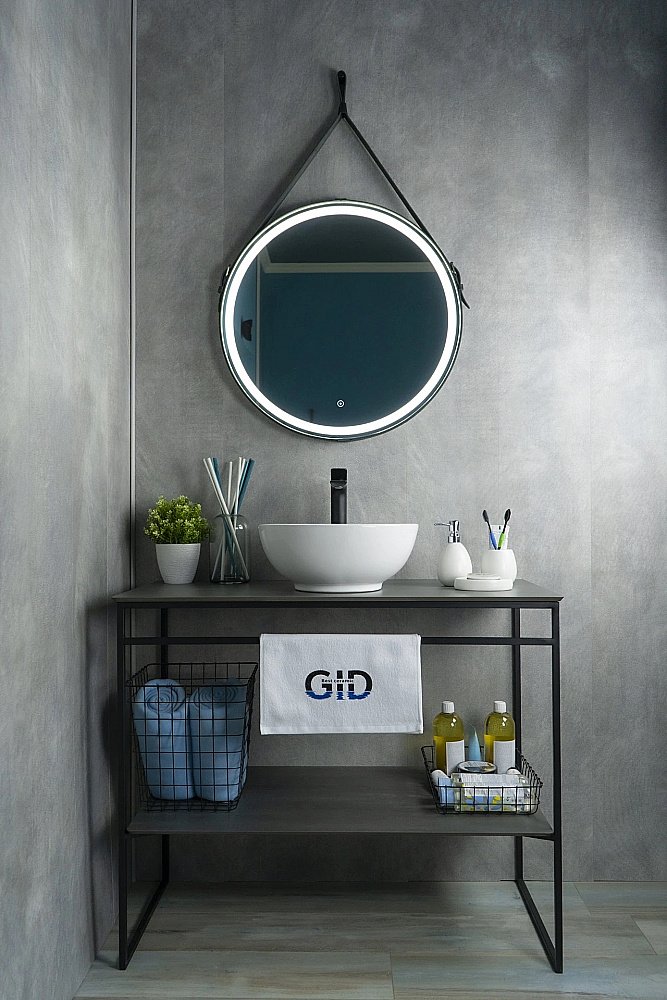 Раковина накладная Gid Esfera 38,5 N9002 51102 белая купить в интернет-магазине сантехники Sanbest