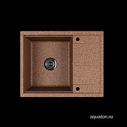 Мойка для кухни Акватон Делия 65 1A718632DE270 коричневый купить в интернет-магазине сантехники Sanbest