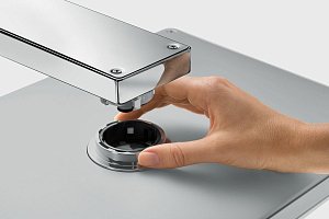 Верхний душ Hansgrohe Rainmaker Select 460 3jet Черный 24007600 купить в интернет-магазине сантехники Sanbest