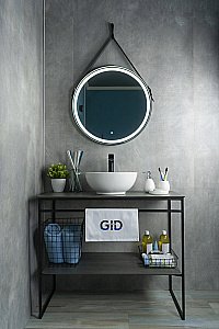 Раковина накладная Gid Esfera 38,5 N9002 51102 белая купить в интернет-магазине сантехники Sanbest