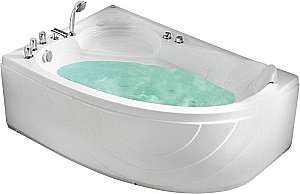 Ванна акриловая Gemy Enjoy Yourself G9009 B 150x100 белая с гидромассажем купить в интернет-магазине Sanbest
