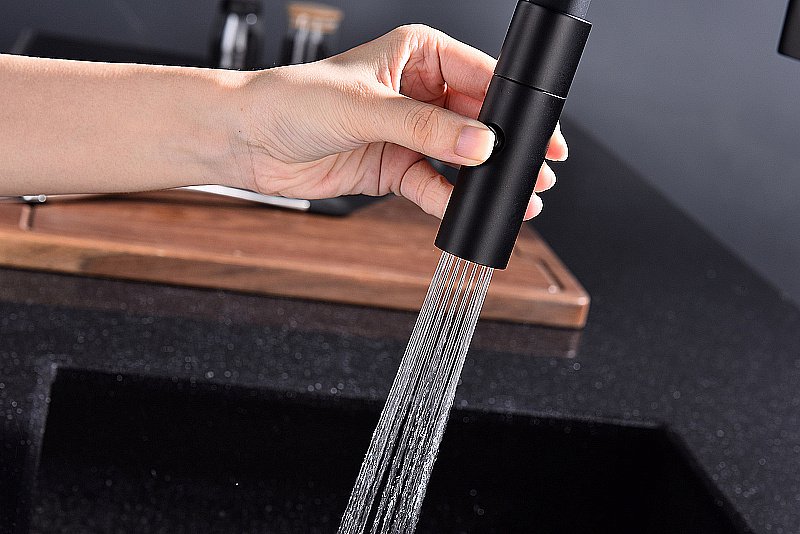 Смеситель для кухни Paulmark Tornado To213402-AN антрацит купить в интернет-магазине сантехники Sanbest