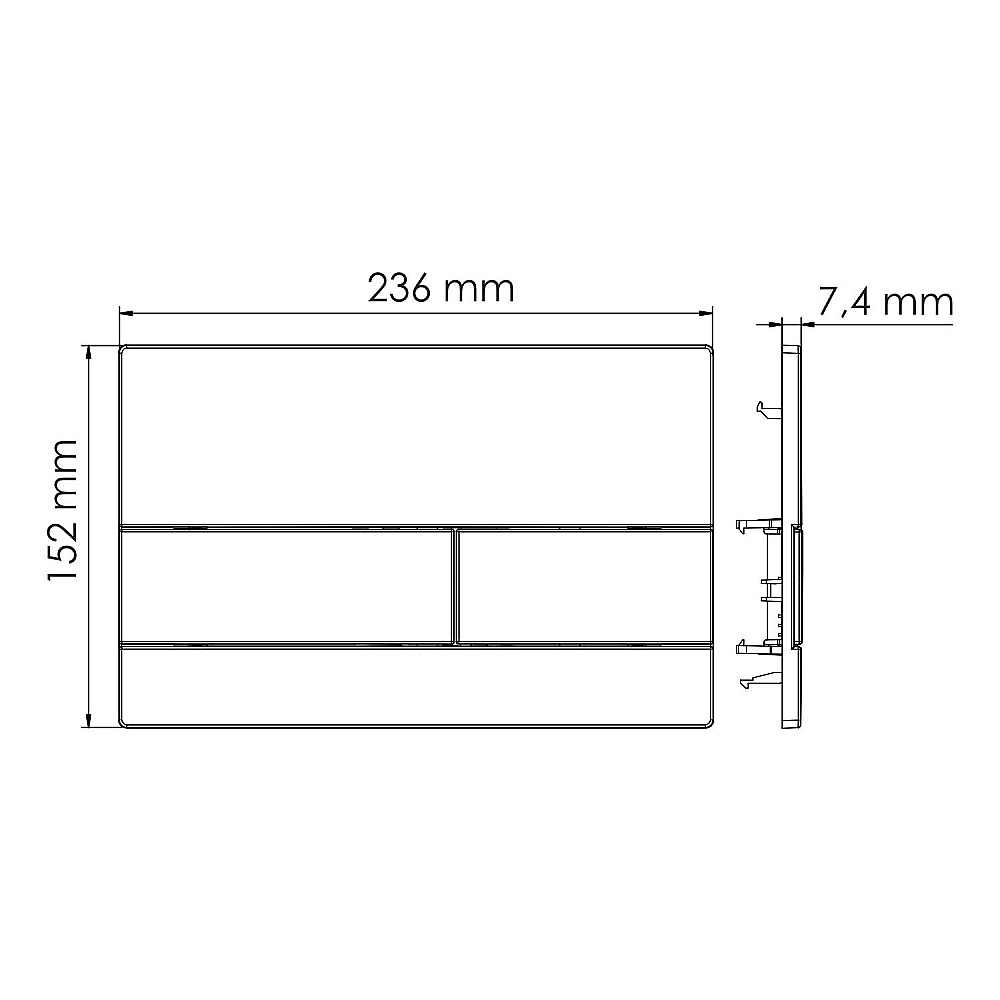 Кнопка для инсталяции WasserKraft WM04 белая матовая купить в интернет-магазине сантехники Sanbest