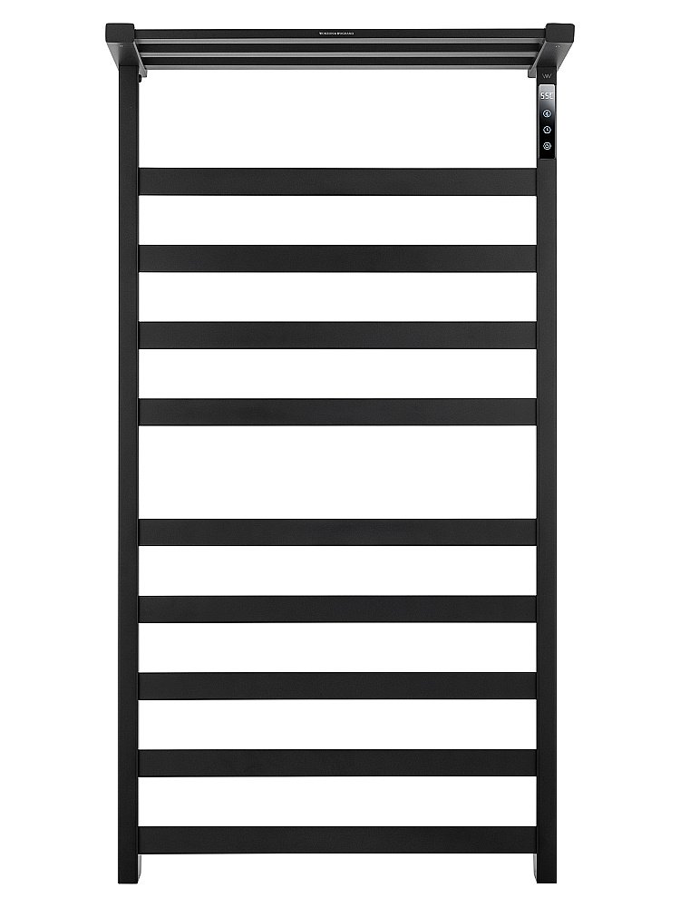 Полотенцесушитель электрический WONZON & WOGHAND FRANKFURT WW-A1029-MB черный матовый купить в интернет-магазине сантехники Sanbest