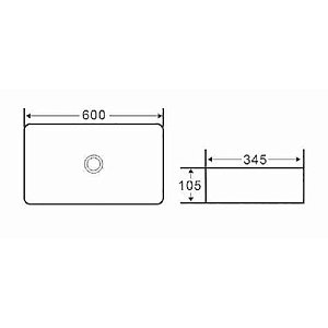 Раковина Boheme Vallessi 60 873 черная купить в интернет-магазине Sanbest