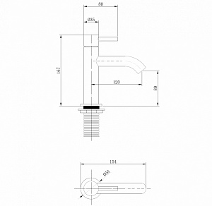 Смеситель для раковины Abber Wasser Kreis AF8110G золото матовое купить в интернет-магазине сантехники Sanbest