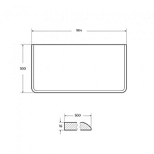 Тумба с раковиной и столешницей Cezares IDRA 98 55804+55836+50179 Bianco opaco для ванной в интернет-магазине Sanbest