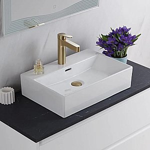 Раковина накладная BelBagno 51 BB1340 белая купить в интернет-магазине Sanbest