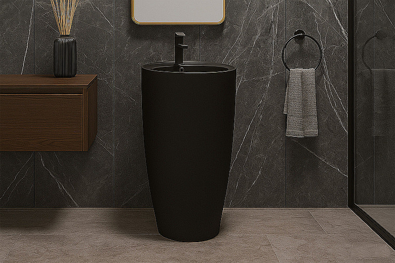 Раковина Azario Dea 50 AZ-203MB черная матовая купить в интернет-магазине Sanbest