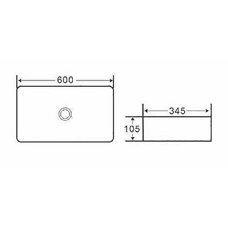 Раковина Boheme Vallessi 60 873 черная купить в интернет-магазине Sanbest