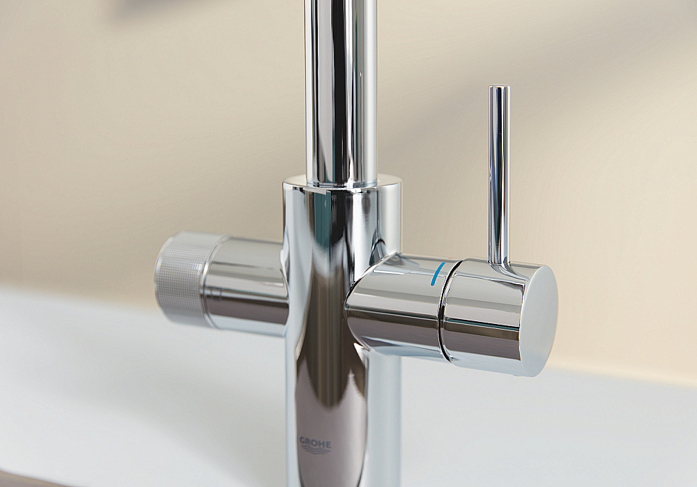 Смеситель для кухни GROHE Blue Pure Minta 30589000 хром купить в интернет-магазине сантехники Sanbest