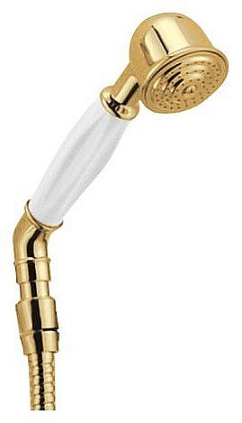 Душевой гарнитур Cezares CZR-DEF2-03 золото/ручка белая купить в интернет-магазине сантехники Sanbest