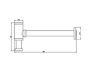 Сифон для раковины Bronze De Luxe SCANDI 201B черный матовый купить в интернет-магазине сантехники Sanbest