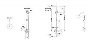 Душевая система Bravat Rhein F6429564CP-A-ENG купить в интернет-магазине сантехники Sanbest