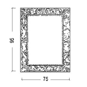 Зеркало Boheme NeoArt 514 бронза в ванную от интернет-магазине сантехники Sanbest