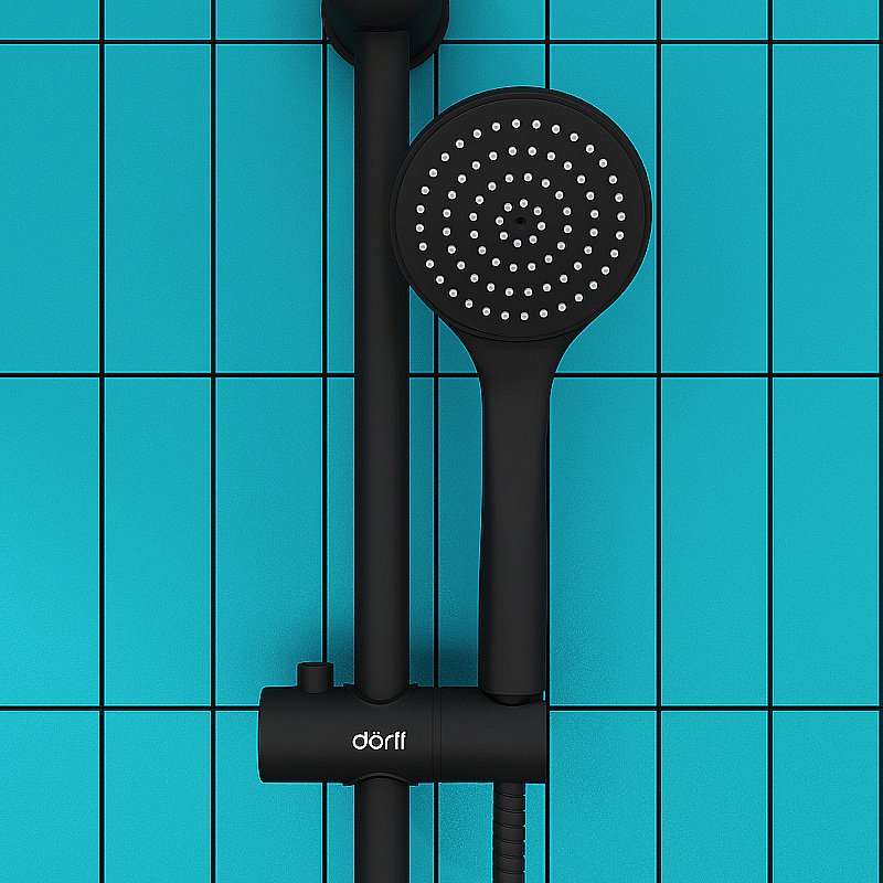 Душевой гарнитур Dorff Comfort D0108000BL черный матовый купить в интернет-магазине сантехники Sanbest