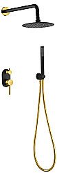 Душевая система Boheme Uno 464-BG черный/золото купить в интернет-магазине сантехники Sanbest