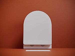 Унитаз подвесной Ceramica Nova Uno CN11001T белый, с крышкой микролифт, безободковый, слив-торнадо купить в интернет-магазине Sanbest