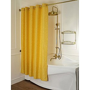 Шторка для ванной Migliore Барокко 25516 бежево-золотая купить в интернет-магазине сантехники Sanbest