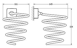Держатель фена FBS Esperado ESP 080 купить в интернет-магазине сантехники Sanbest