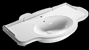 Раковина Globo Paestum 110 PA022.BI*1 белая купить в интернет-магазине Sanbest