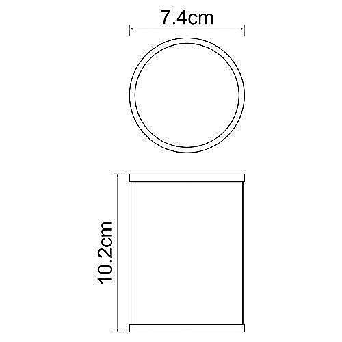 Стакан для зубных щеток WasserKRAFT Rossel K-5728 купить в интернет-магазине сантехники Sanbest