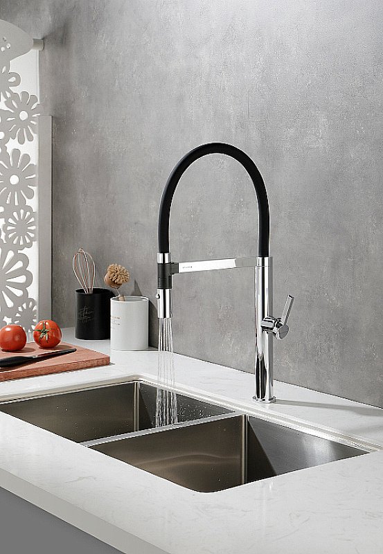 Смеситель для кухни Paulmark Leader Le214101-CR хром купить в интернет-магазине сантехники Sanbest