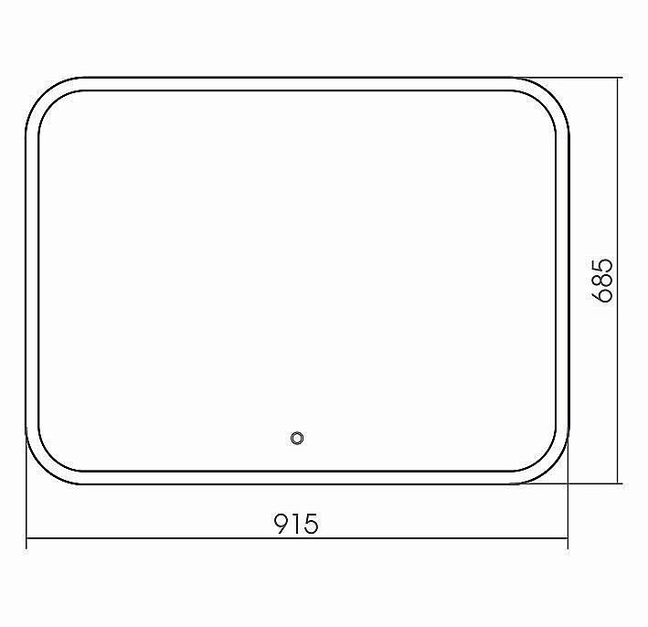Зеркало с сенсором GROSSMAN Comfort 690680 91,5x68,5 в ванную от интернет-магазине сантехники Sanbest
