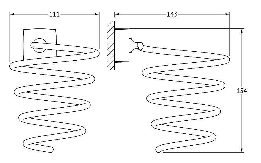Держатель фена FBS Esperado ESP 080 купить в интернет-магазине сантехники Sanbest