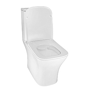 Унитаз напольный Azario Kashmir AZ-9143S белый, безободковый, с бачком, с крышкой микролифт купить в интернет-магазине Sanbest