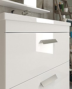 Тумба с раковиной Vigo Nova 2-800 белая для ванной в интернет-магазине Sanbest